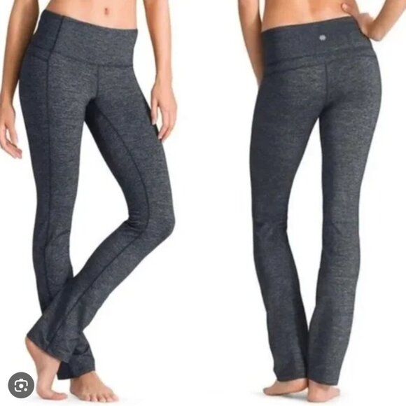 Athleta Pants - Athleta Odyssey Gray Straight Up Pants Leggings Size M